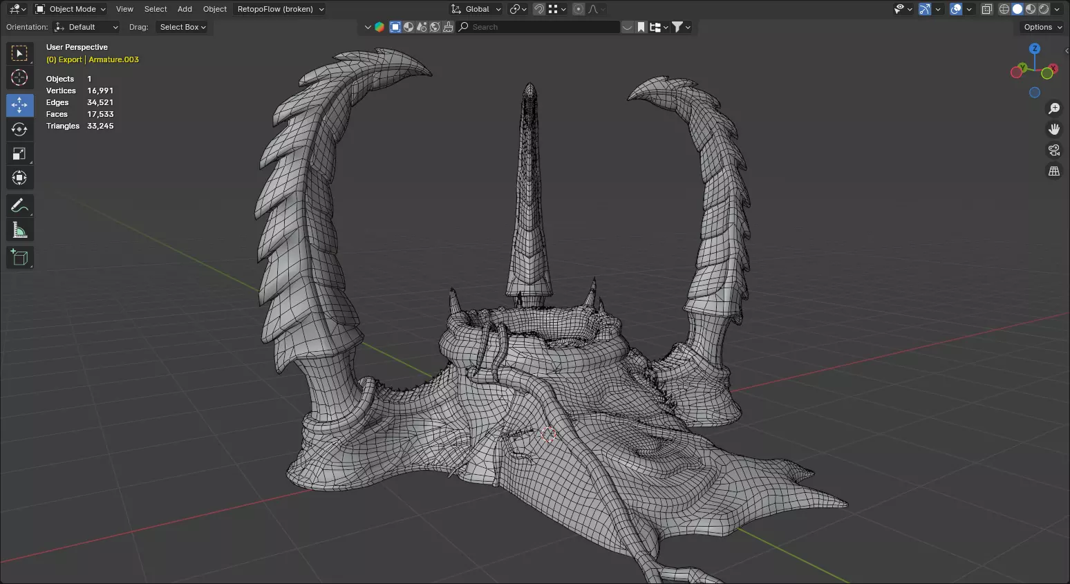 The Maw of Xylos - Animated Creature Portal Low-poly 3D model_12