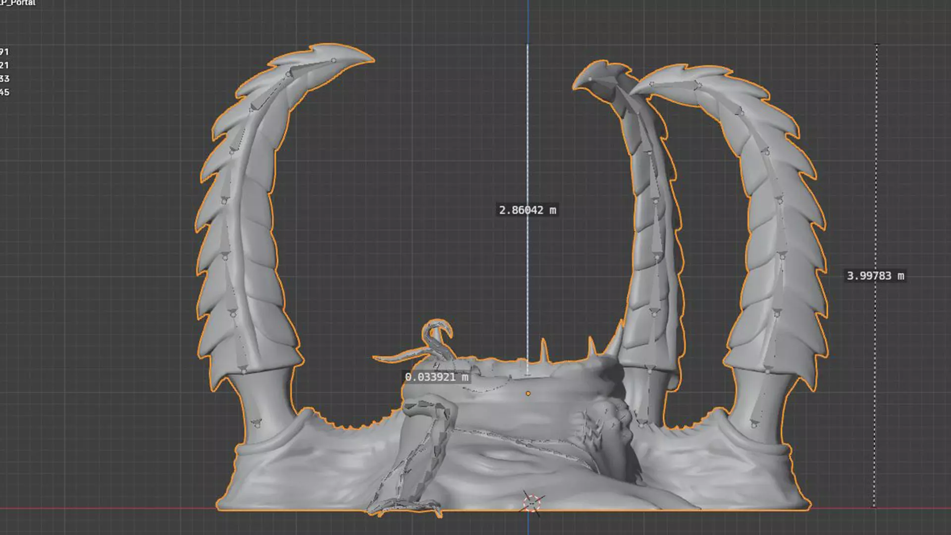 The Maw of Xylos - Animated Creature Portal Low-poly 3D model_9