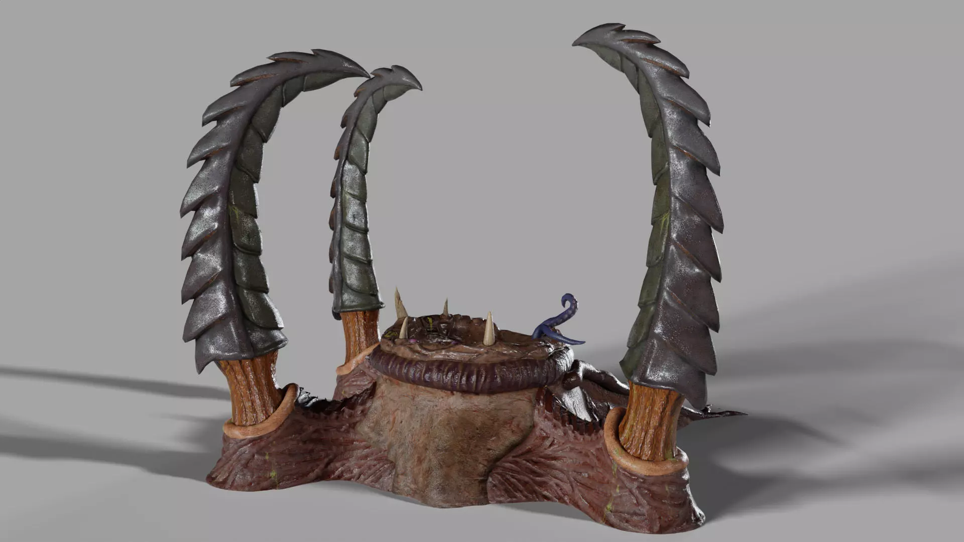 The Maw of Xylos - Animated Creature Portal Low-poly 3D model_3