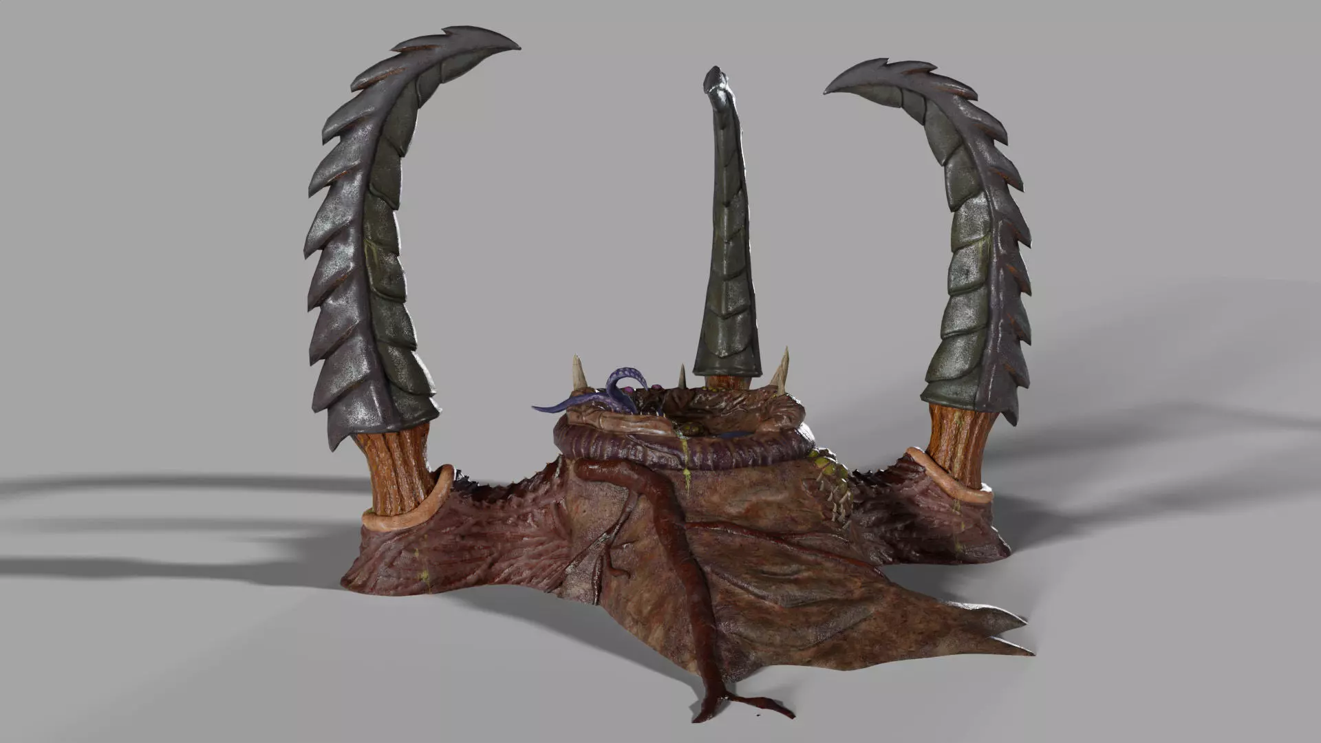 The Maw of Xylos - Animated Creature Portal Low-poly 3D model_2