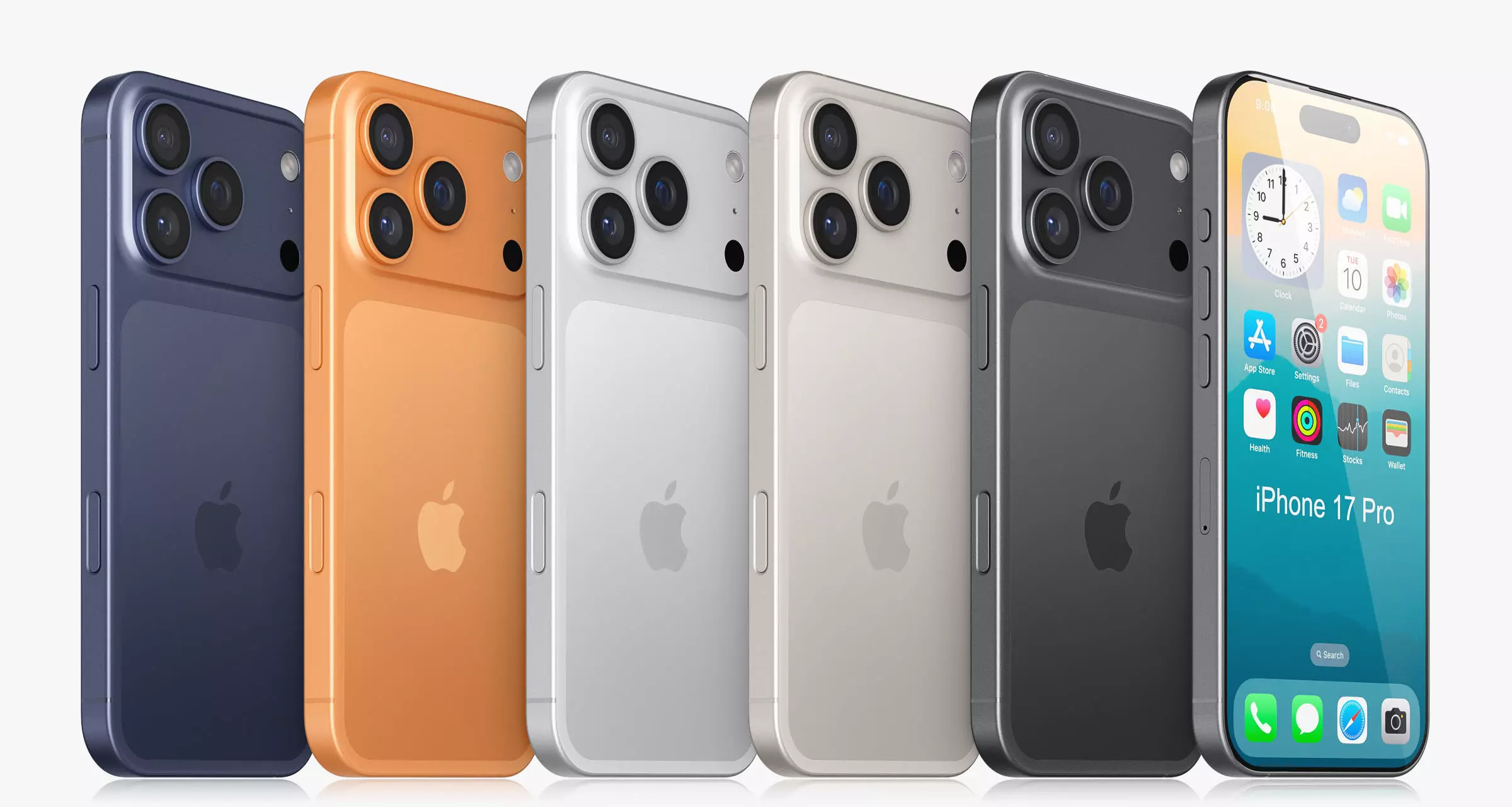 Apple iPhone 17 collection v2 All colors 3D model_3