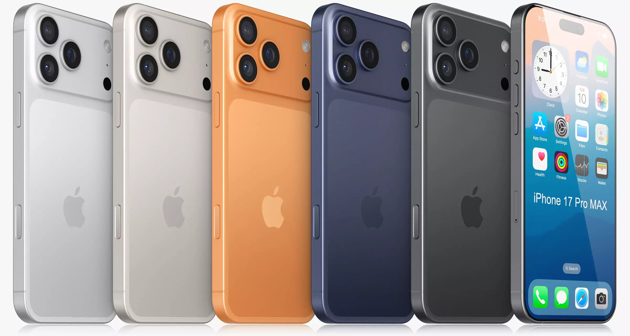 Apple iPhone 17 collection v2 All colors 3D model_2