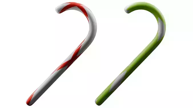 Christmas Candy Cane Free 3D model
