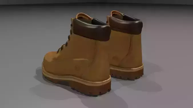 The brown timberland shoe