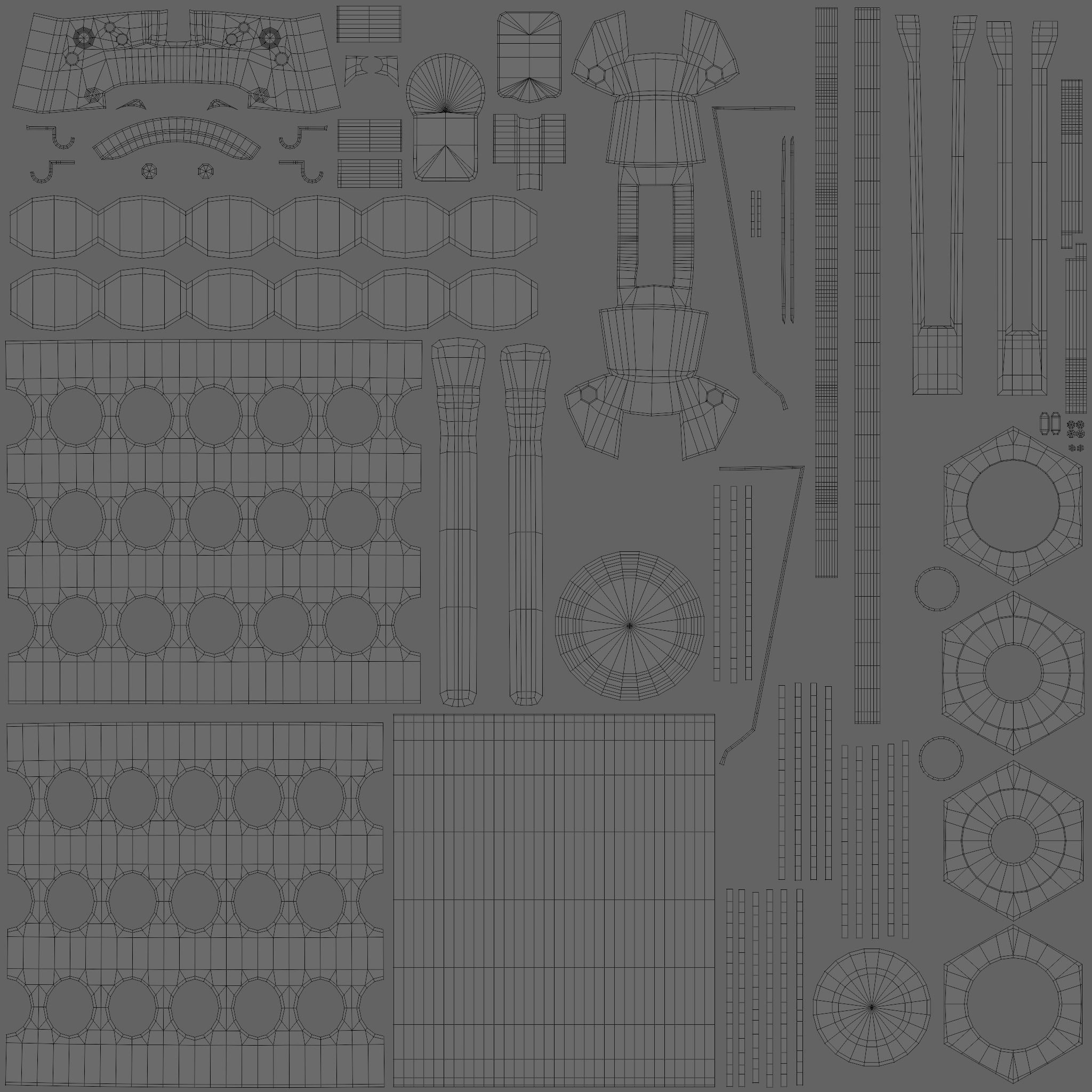 grenade M84 subdivison ready 3D model_21