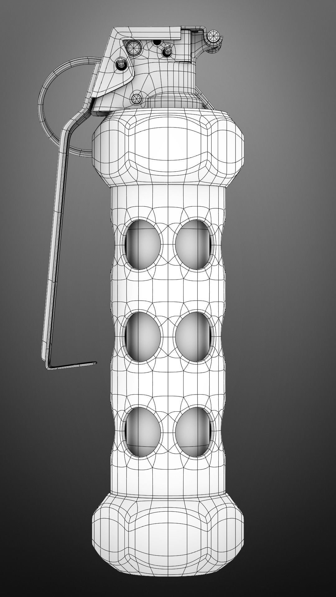 grenade M84 subdivison ready 3D model_20