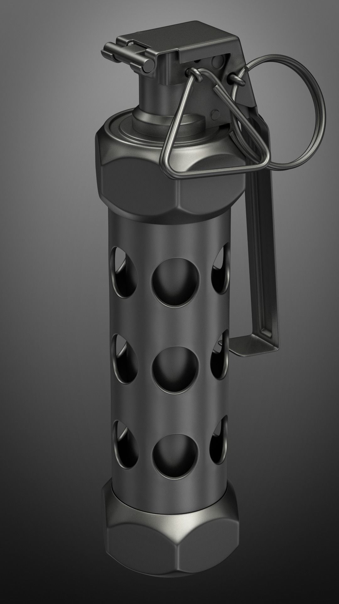 grenade M84 subdivison ready 3D model_1