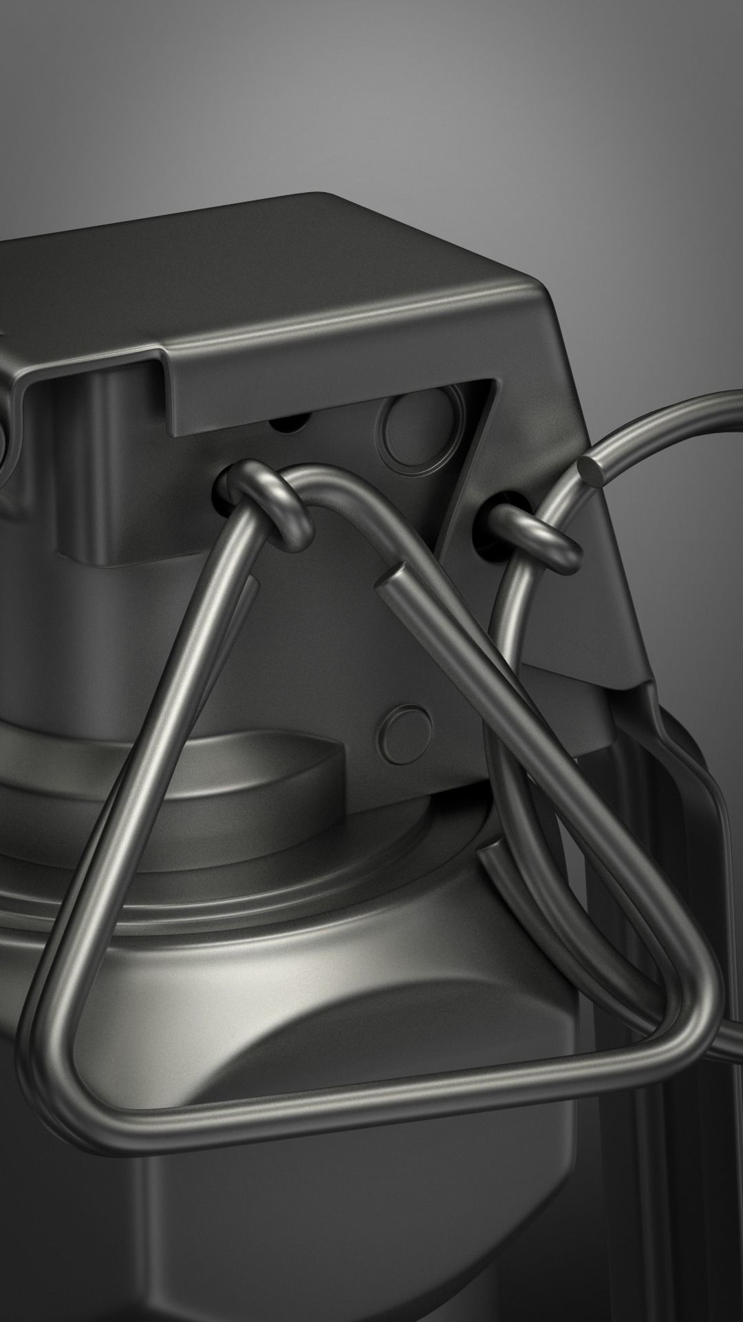 grenade M84 subdivison ready 3D model_4