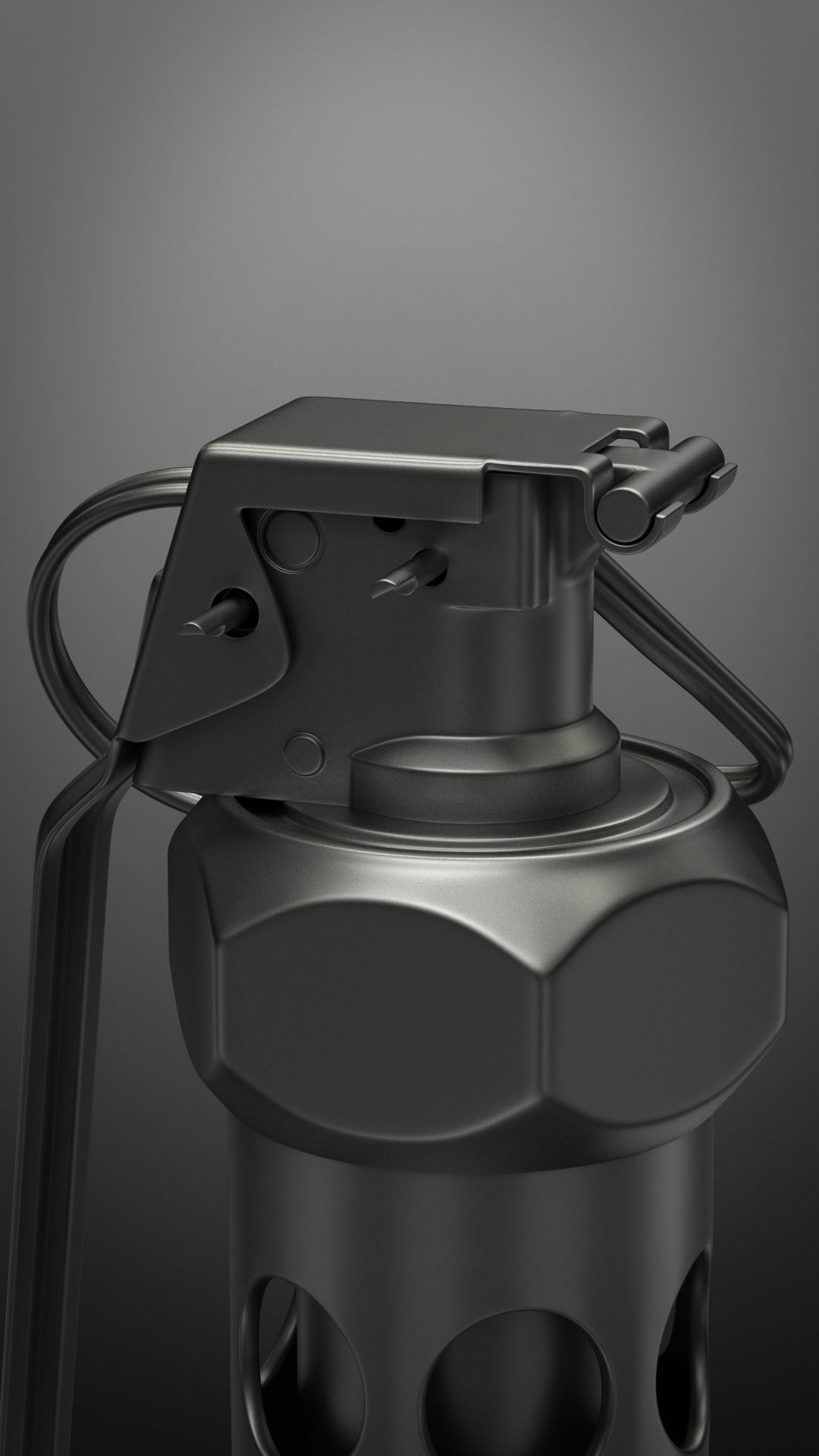 grenade M84 subdivison ready 3D model_3