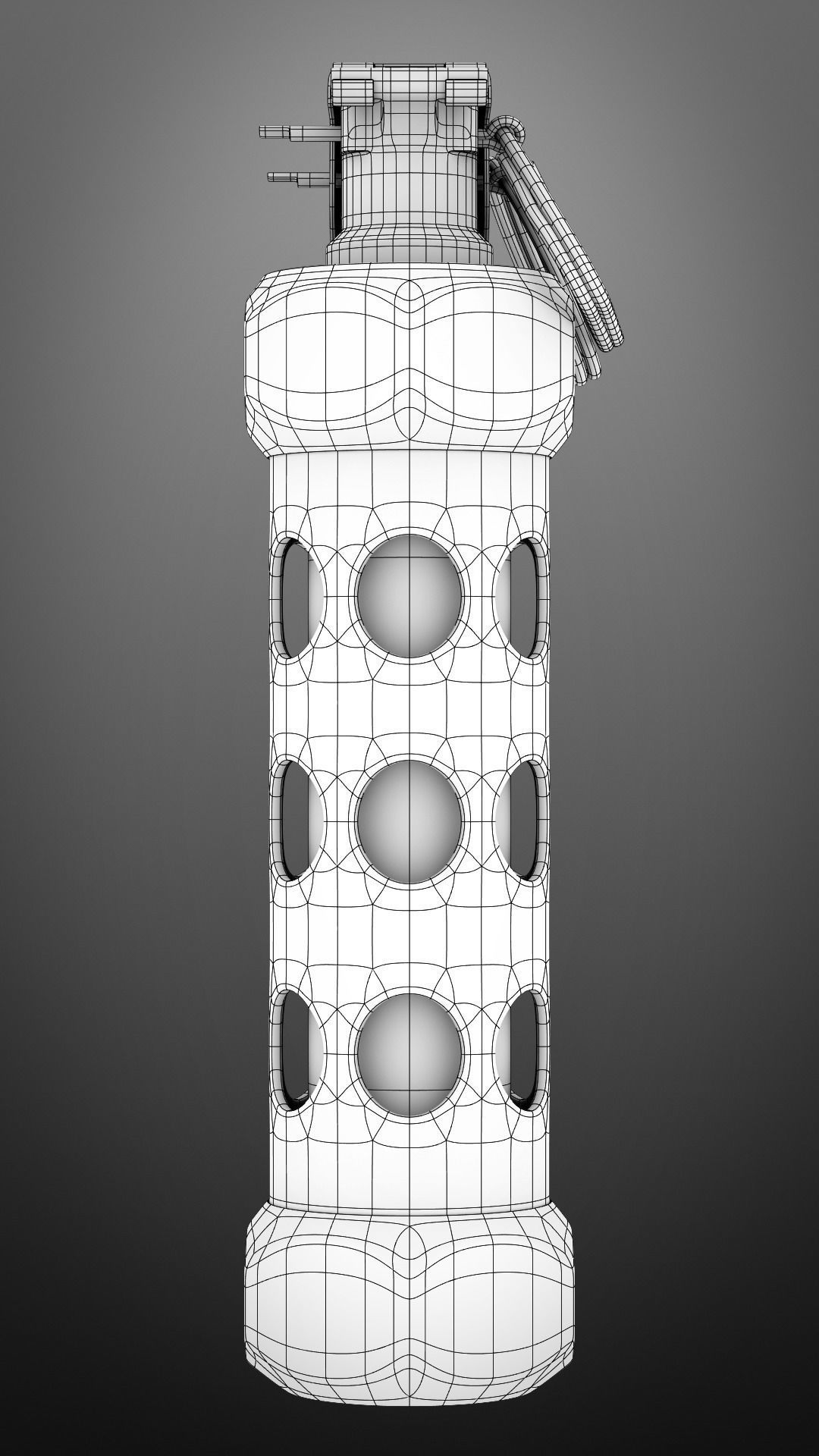 grenade M84 subdivison ready 3D model_18