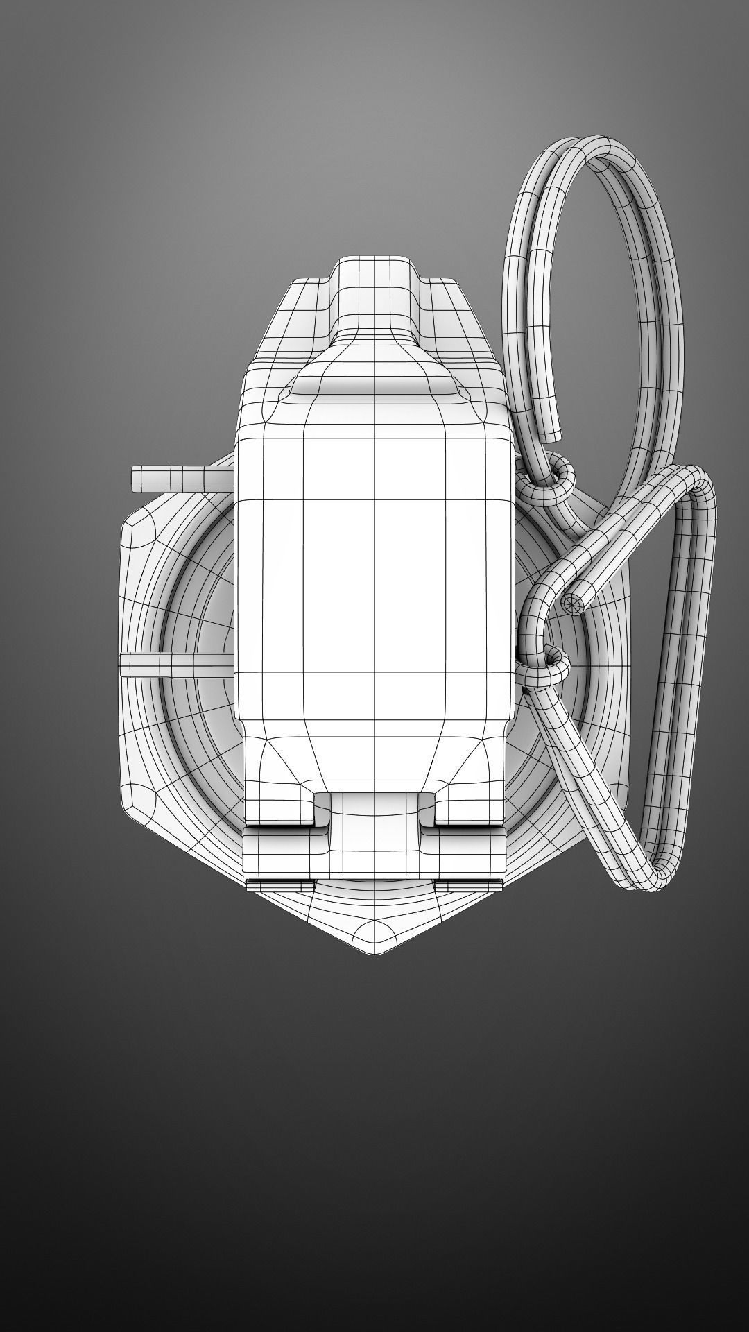 grenade M84 subdivison ready 3D model_16