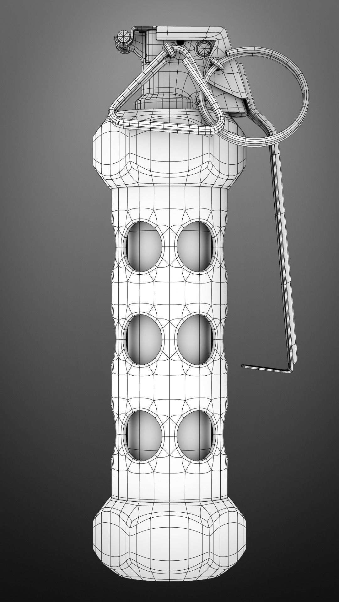 grenade M84 subdivison ready 3D model_19