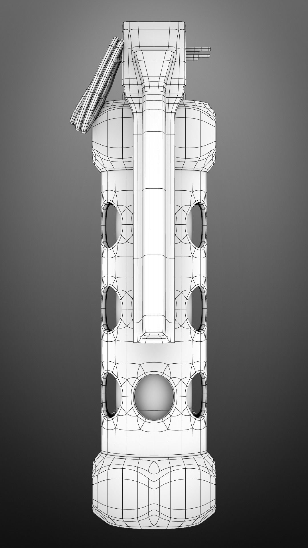 grenade M84 subdivison ready 3D model_17
