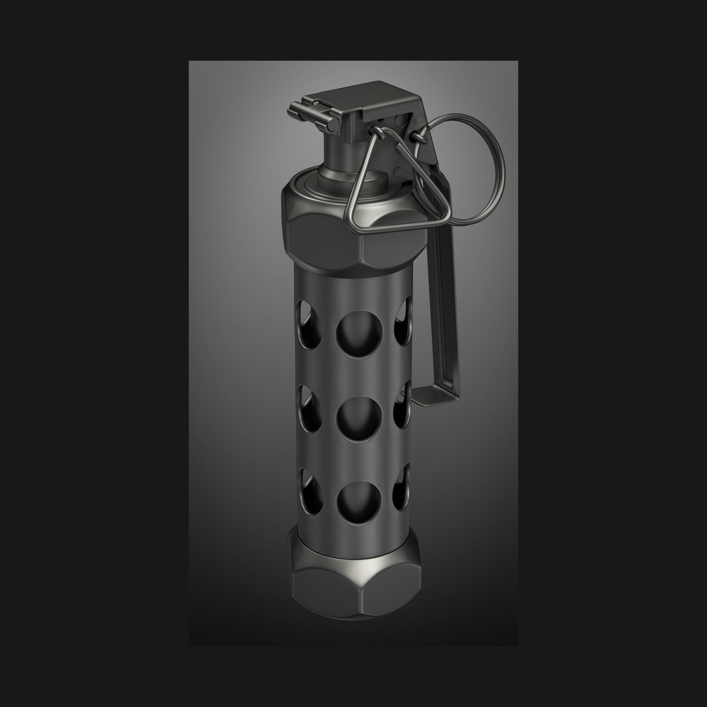 grenade M84 subdivison ready 3D model_0