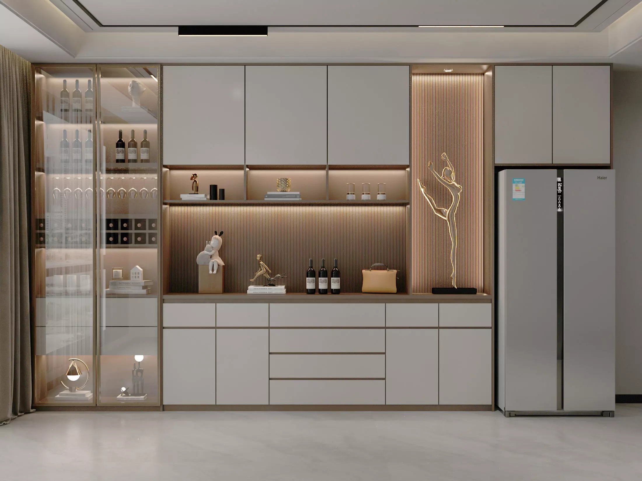 Wine cabinet Rack Cellar 3D model