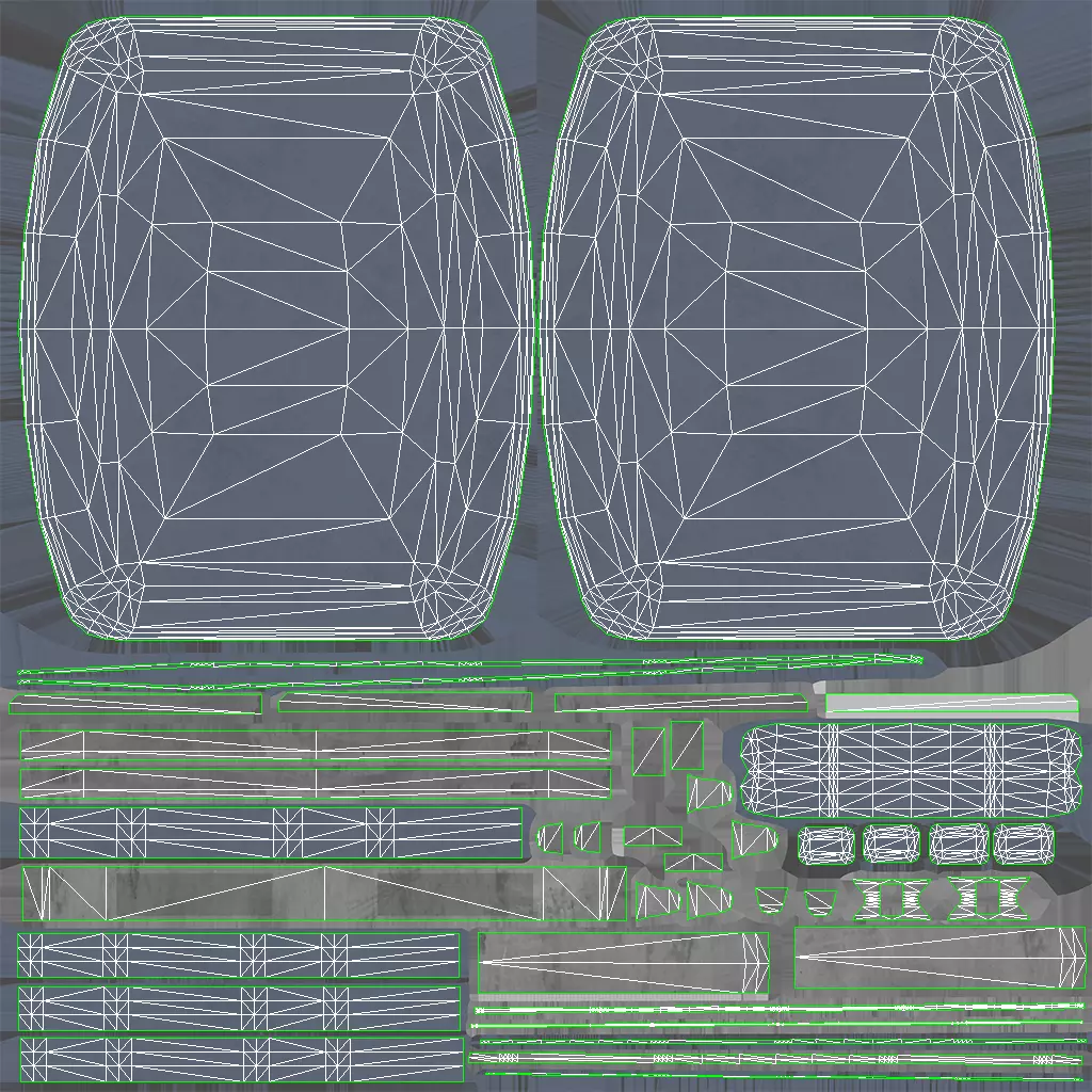 Old Retro Vintage Suitcase Low-poly PBR Low-poly 3D model_22