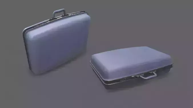 Old Retro Vintage Suitcase Low-poly PBR Low-poly 3D model