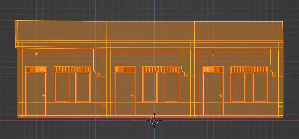 Simple House Kontrakan Low Poly 3D Low-poly 3D model_3