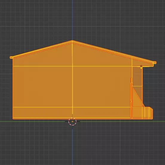 Simple House Kontrakan Low Poly 3D Low-poly 3D model_5