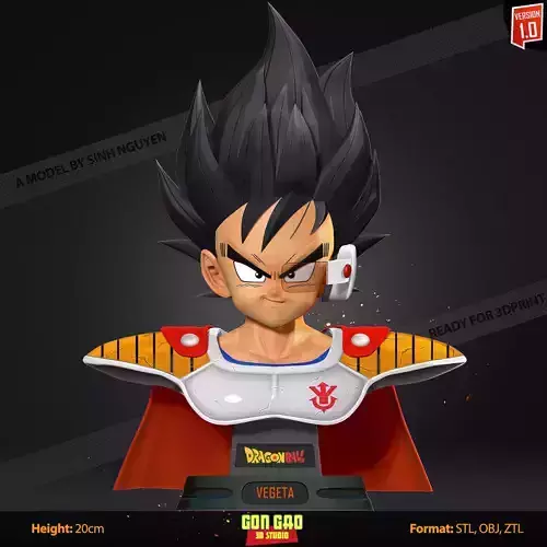 Kid Prince Vegeta bust