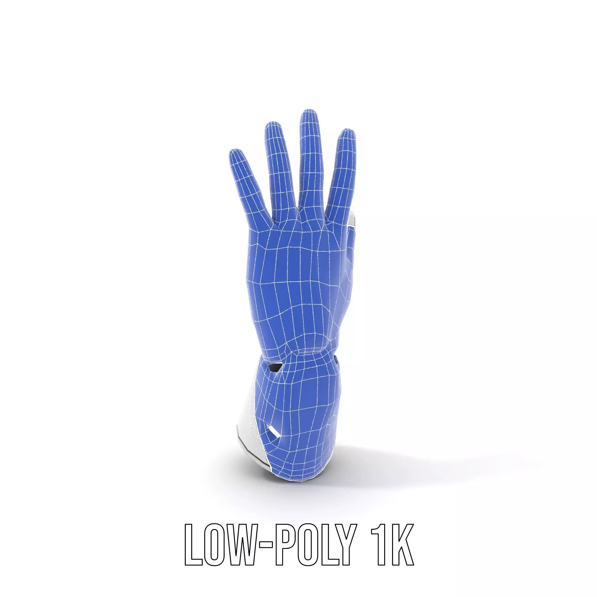 Futuristic Robotic Hand Model Pack High Precision Design Low-poly 3D model_28