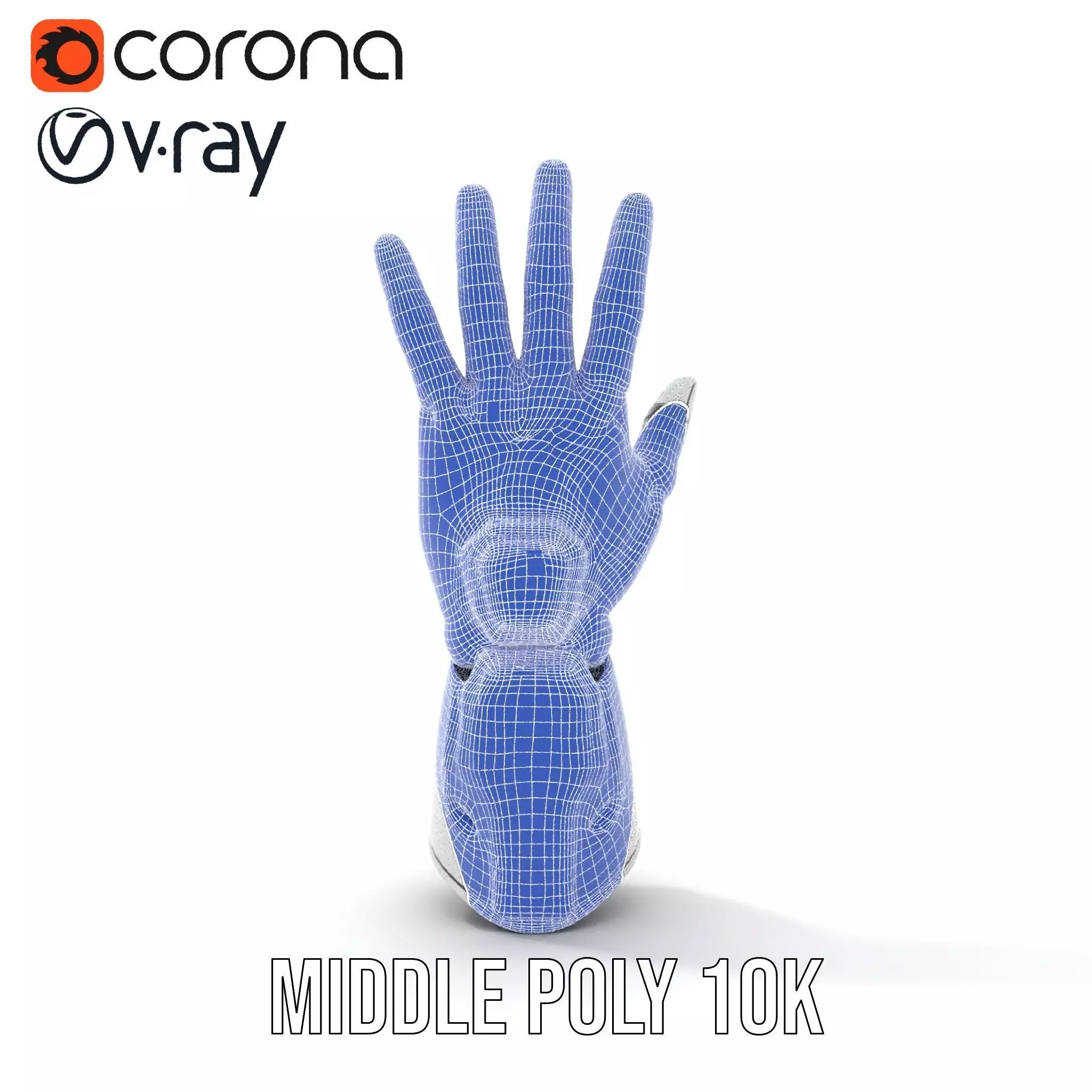 Futuristic Robotic Hand Model Pack High Precision Design Low-poly 3D model_27
