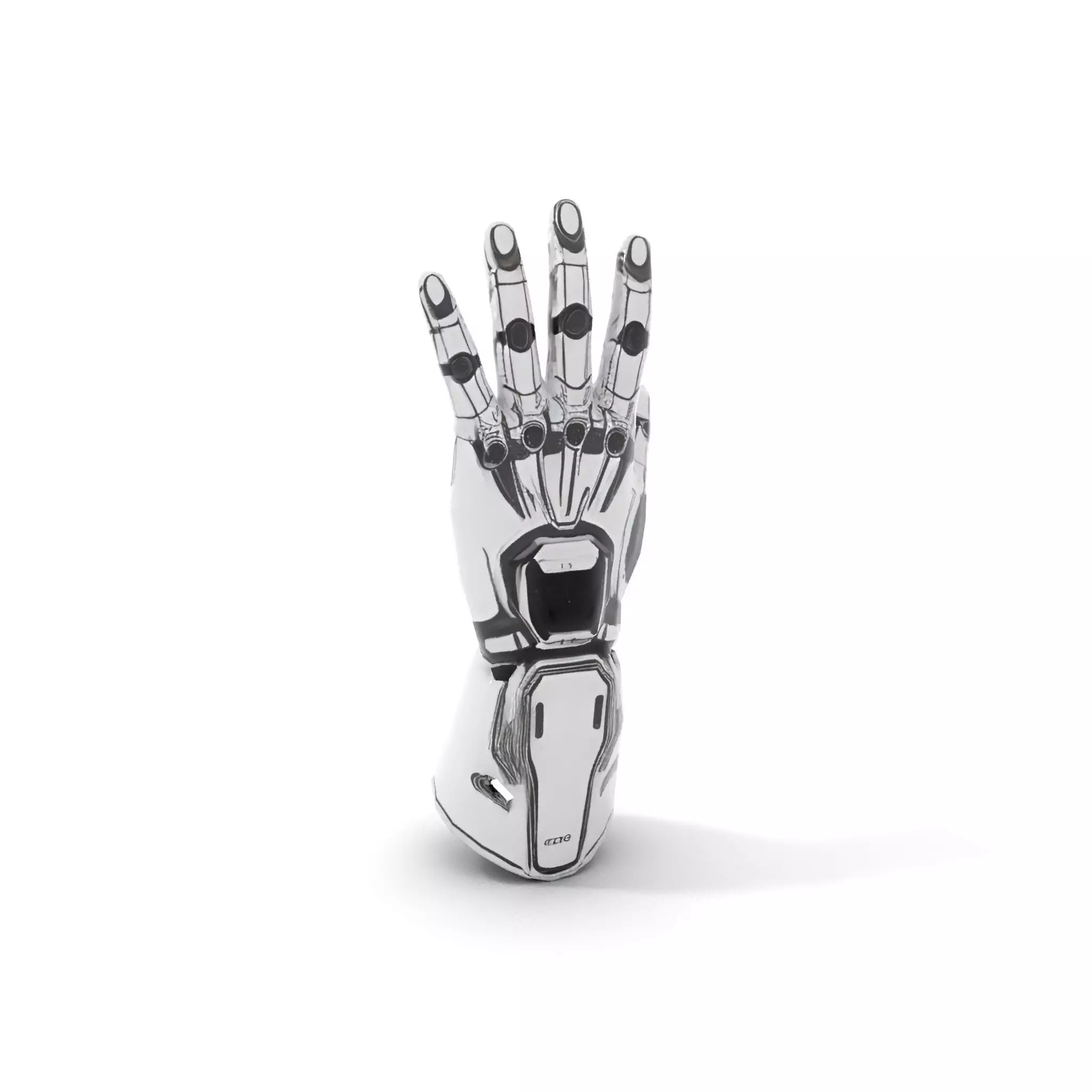 Futuristic Robotic Hand Model Pack High Precision Design Low-poly 3D model_13