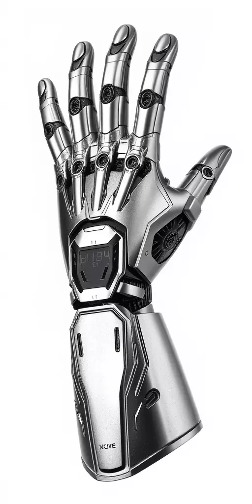 Futuristic Robotic Hand Model Pack High Precision Design Low-poly 3D model_2
