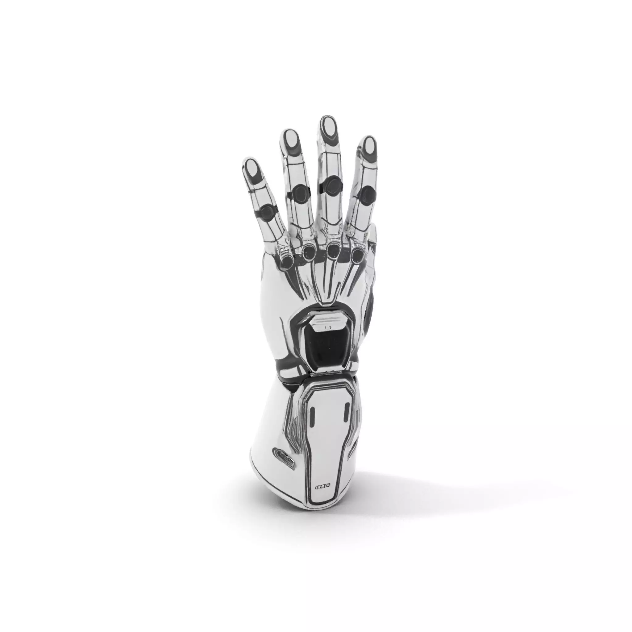 Futuristic Robotic Hand Model Pack High Precision Design Low-poly 3D model_6