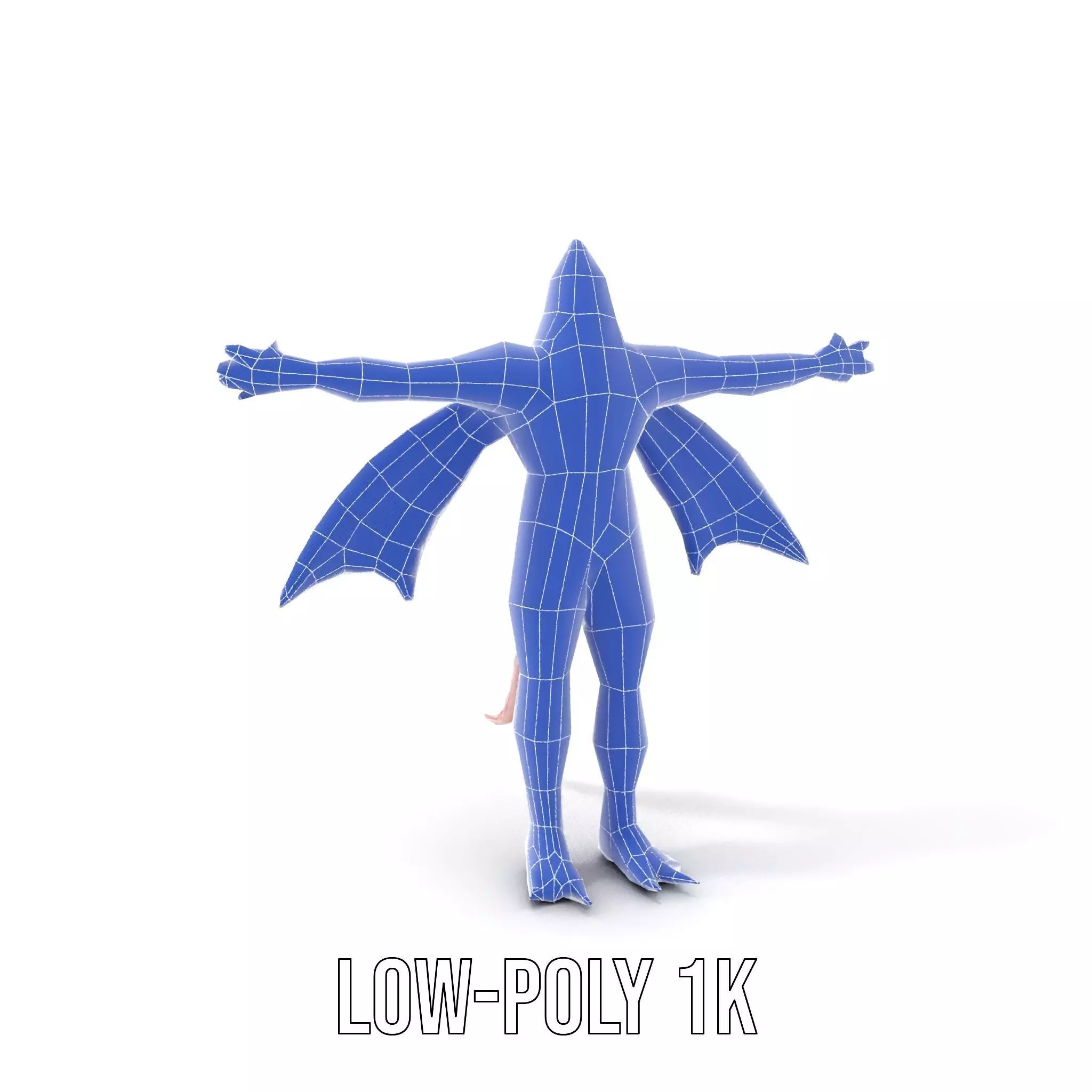 Dragon Creature Model Pack with Detailed Scales and Wings Low-poly 3D model_11