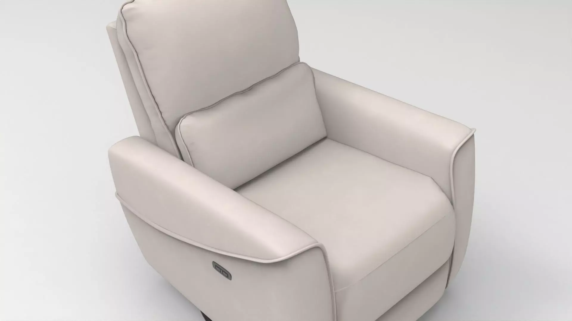 Reclining Chair 005 Low-poly 3D model_2