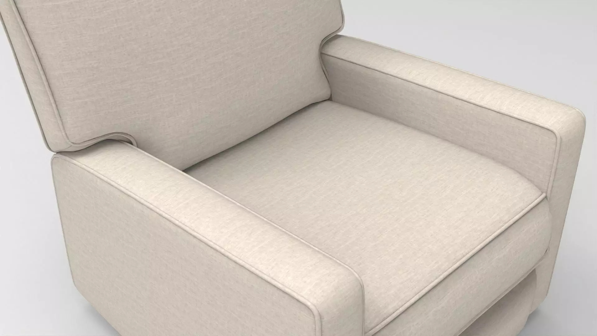 Reclining Chair 002 Low-poly 3D model_2