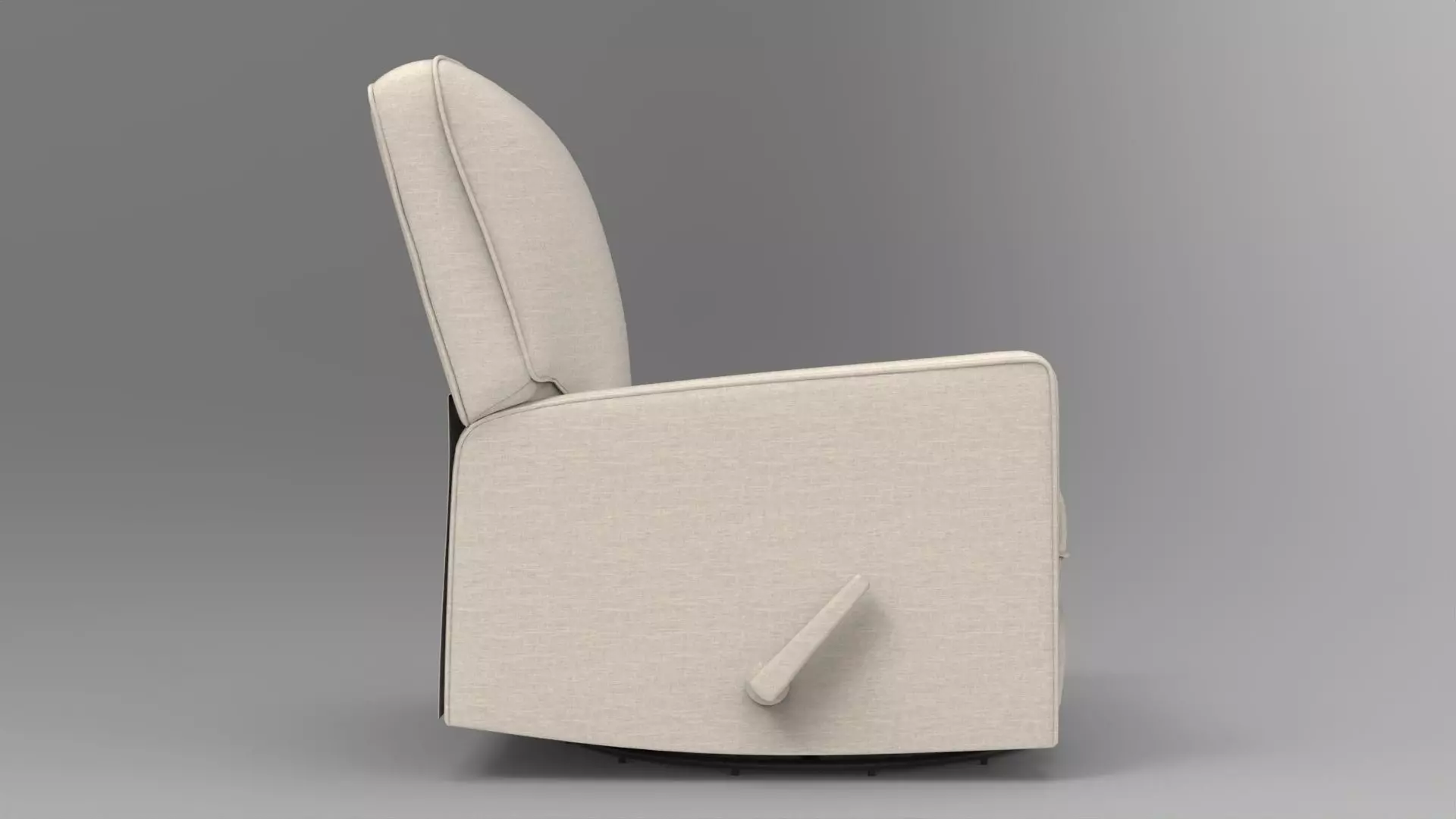 Reclining Chair 002 Low-poly 3D model_4