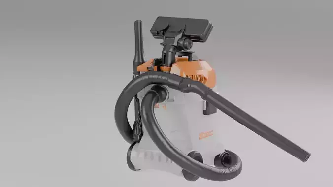 Large Vacuum Cleaner 3D Model
