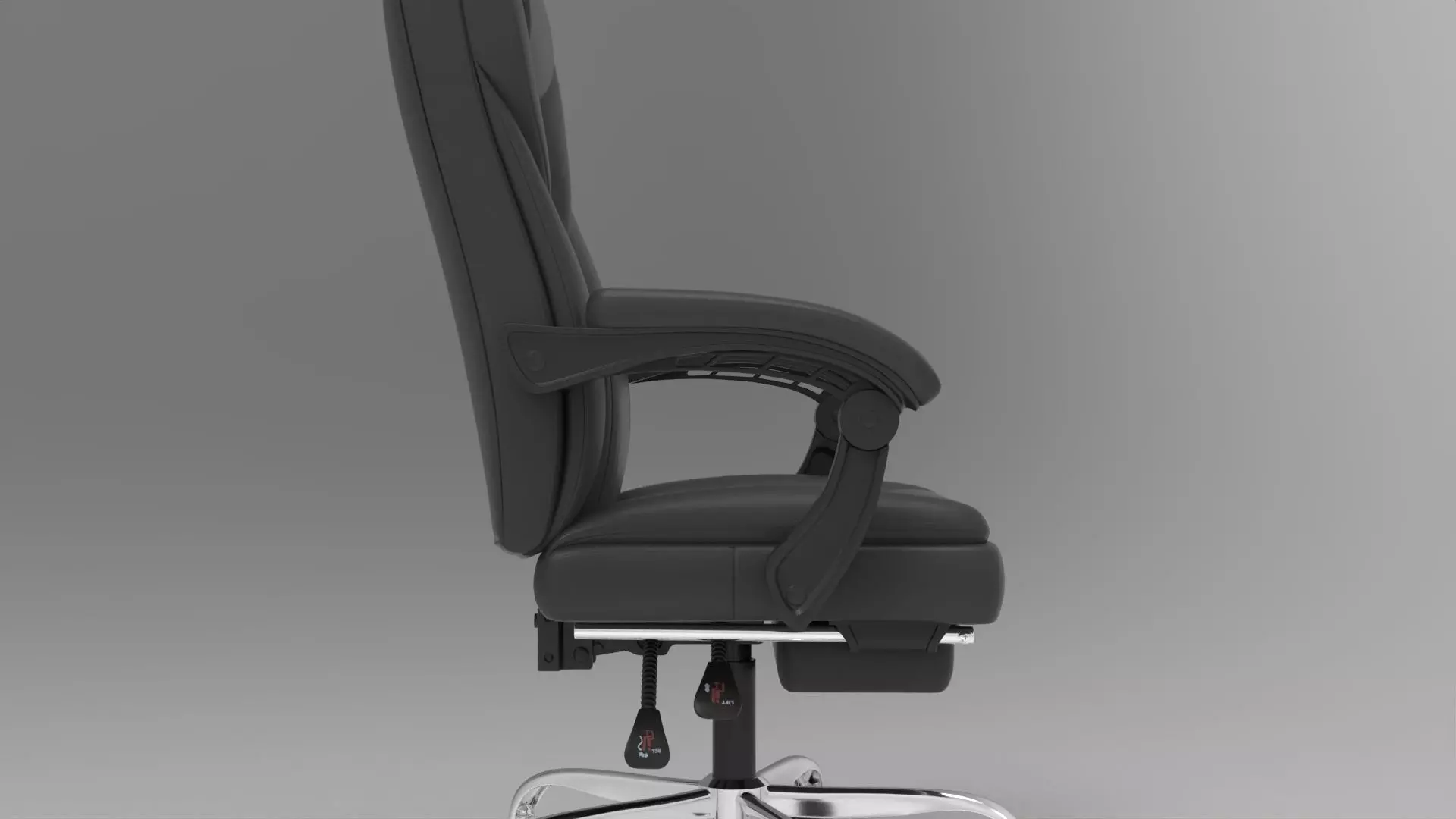 office chair 003 Low-poly 3D model_7