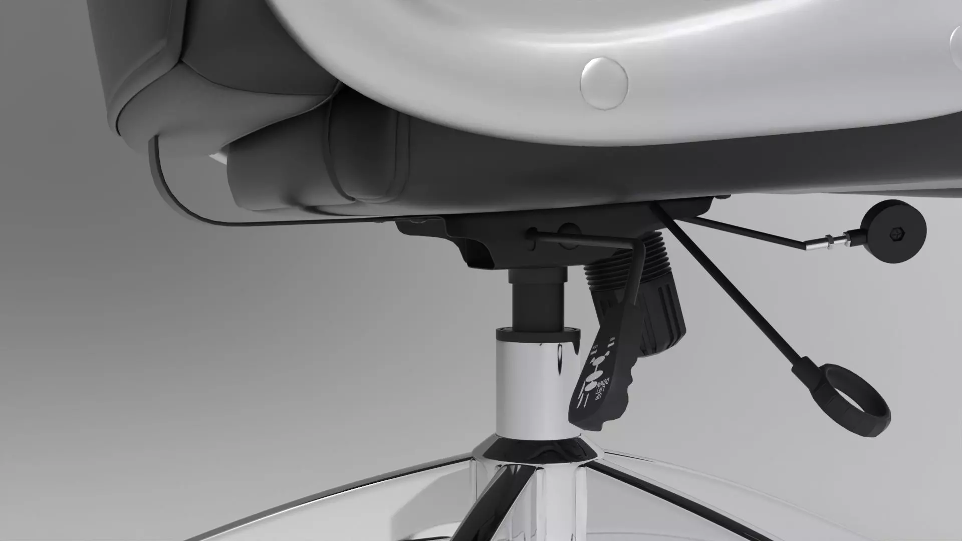 office chair 001 Low-poly 3D model_16