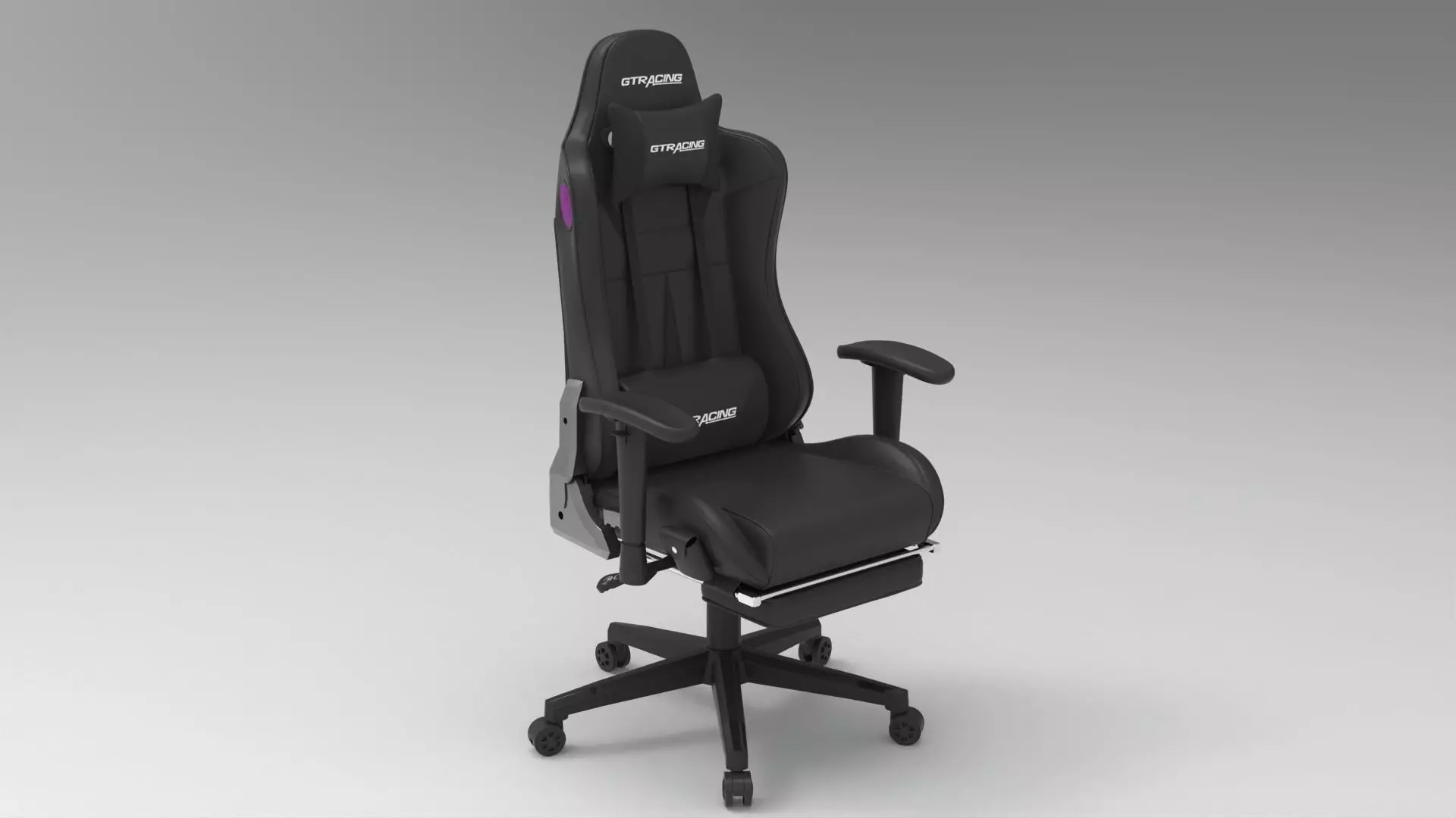 gaming chair 004 Low-poly 3D model_0
