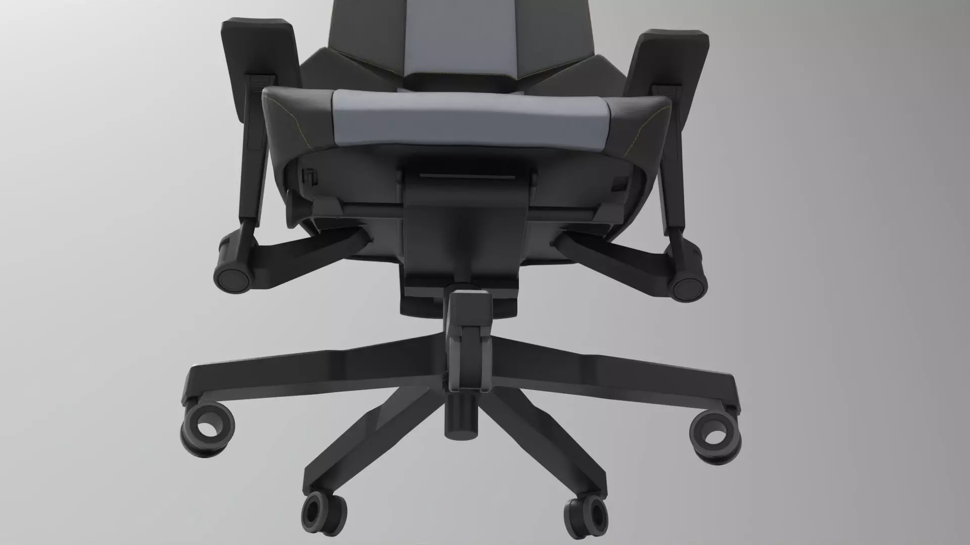 gaming chair 002 Low-poly 3D model_10