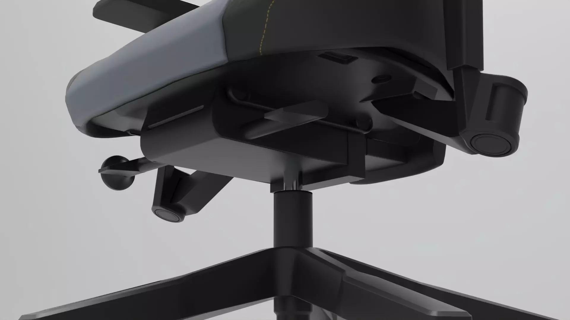 gaming chair 002 Low-poly 3D model_9