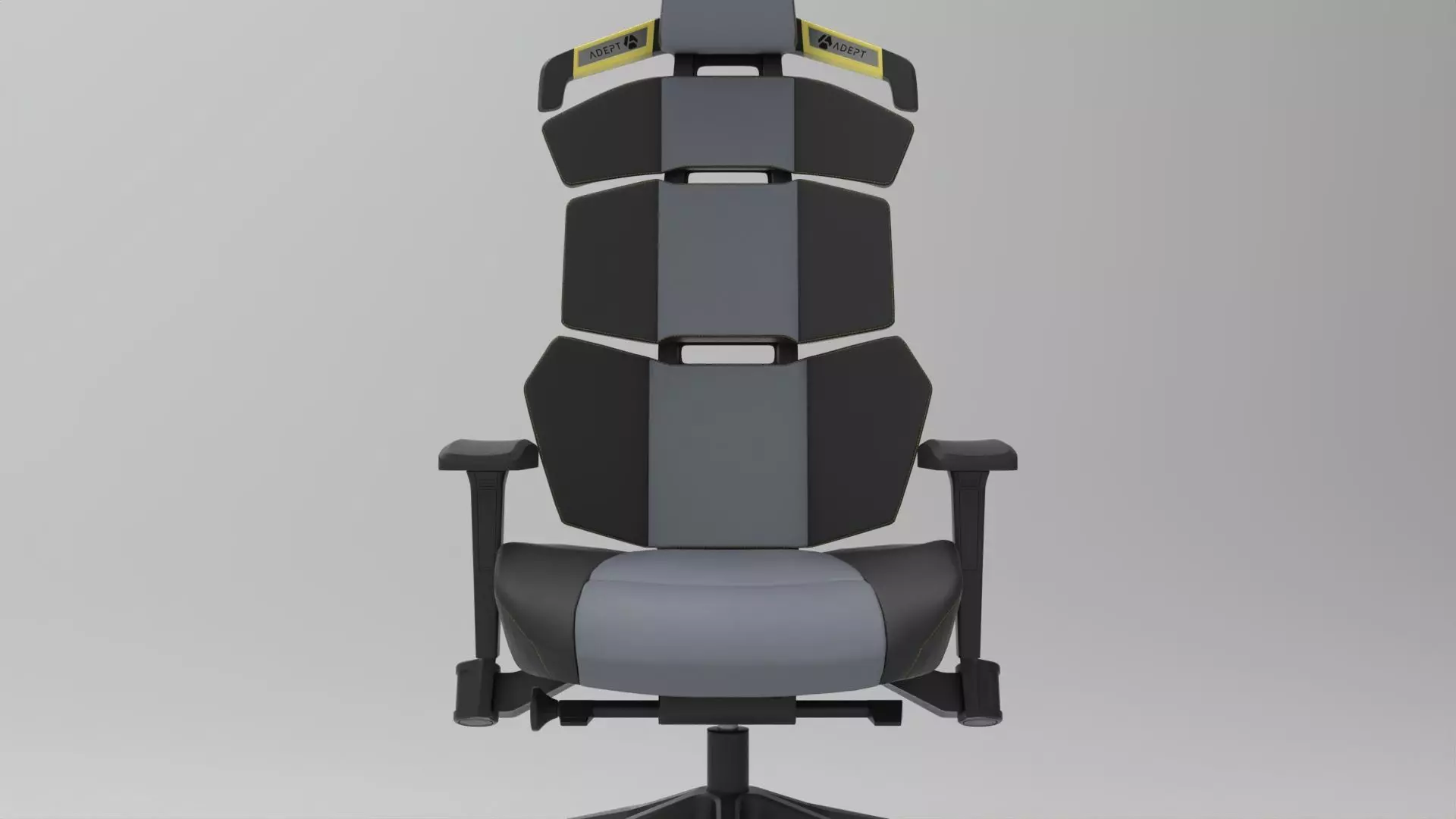 gaming chair 002 Low-poly 3D model_4