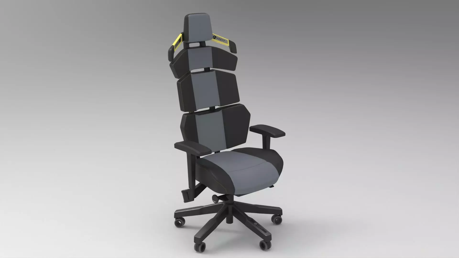 gaming chair 002 Low-poly 3D model_0