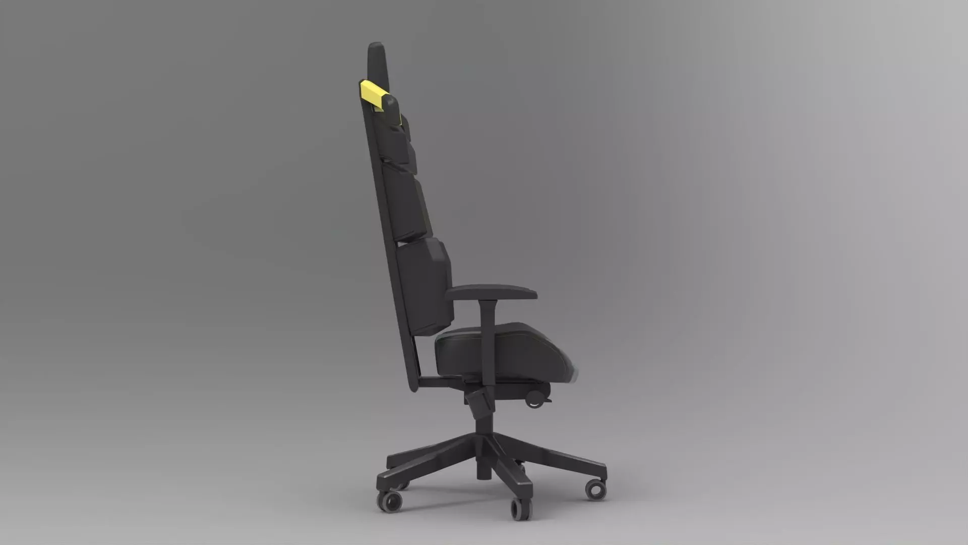 gaming chair 002 Low-poly 3D model_6