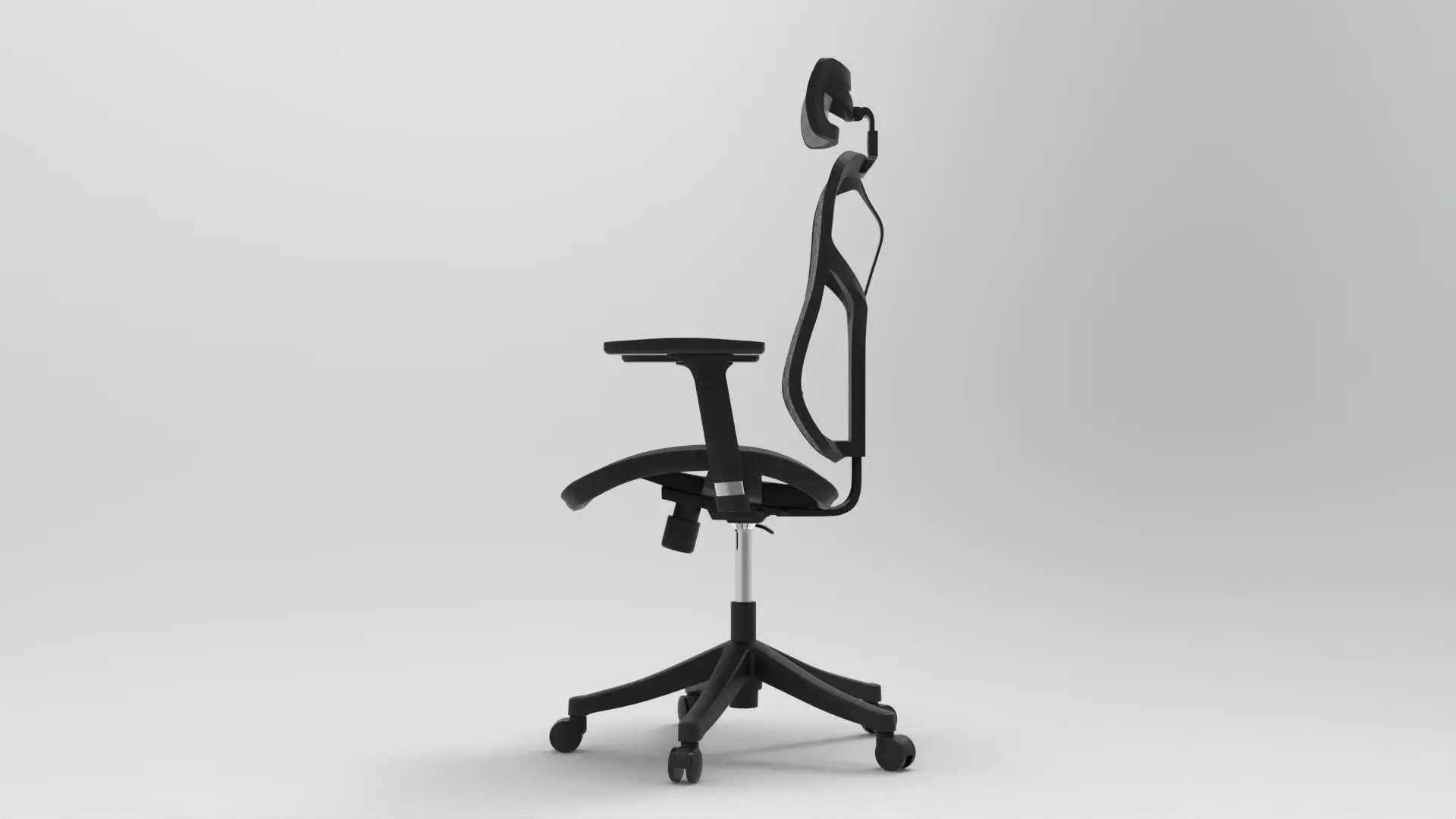 gaming chair Low-poly 3D model_7