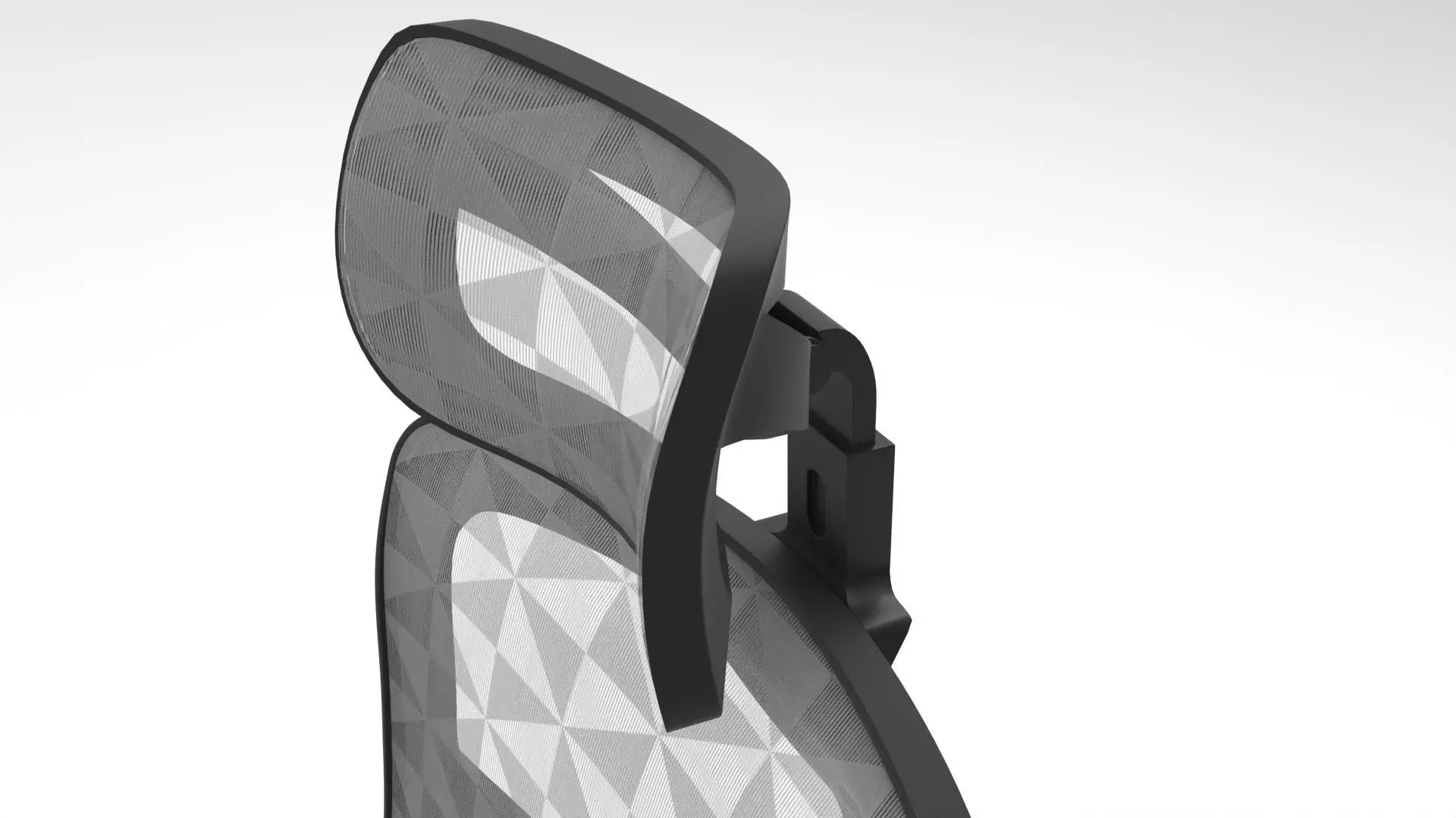 gaming chair Low-poly 3D model_9