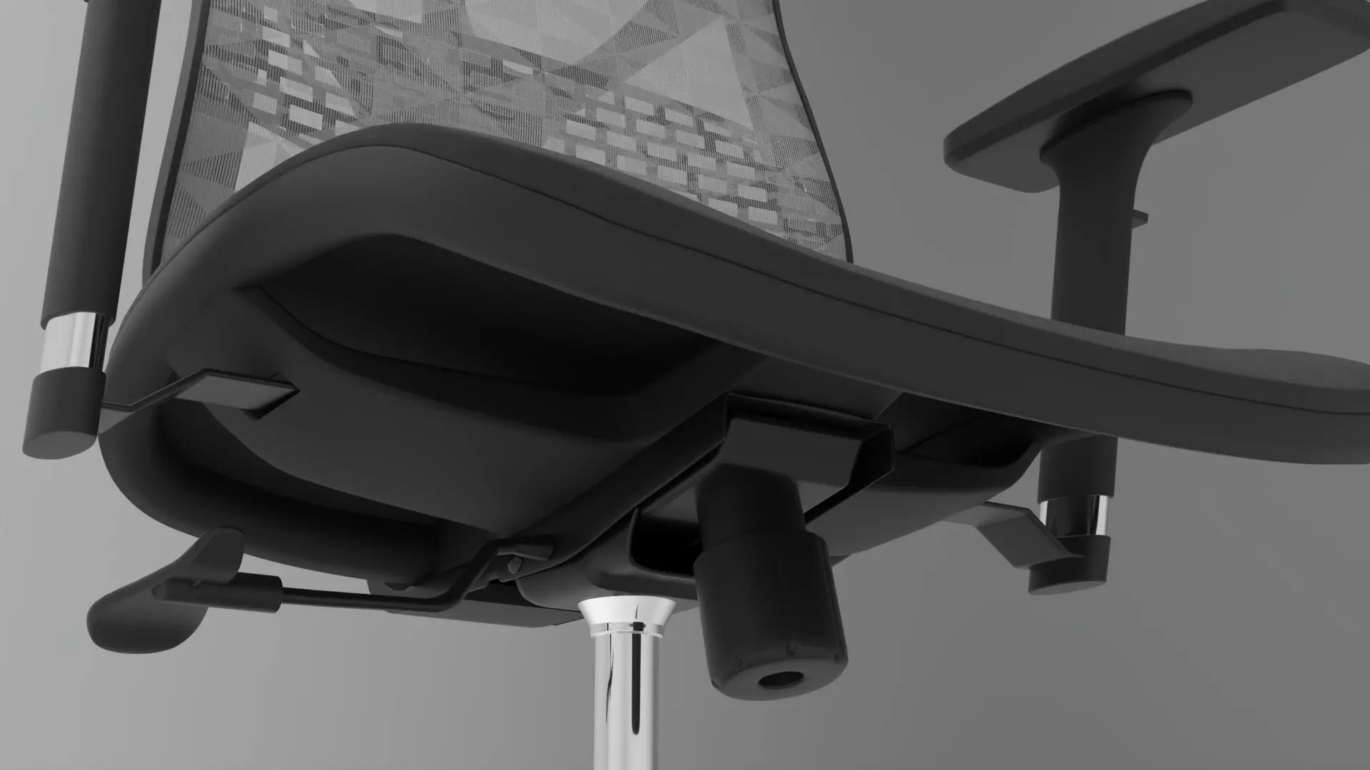 gaming chair Low-poly 3D model_10