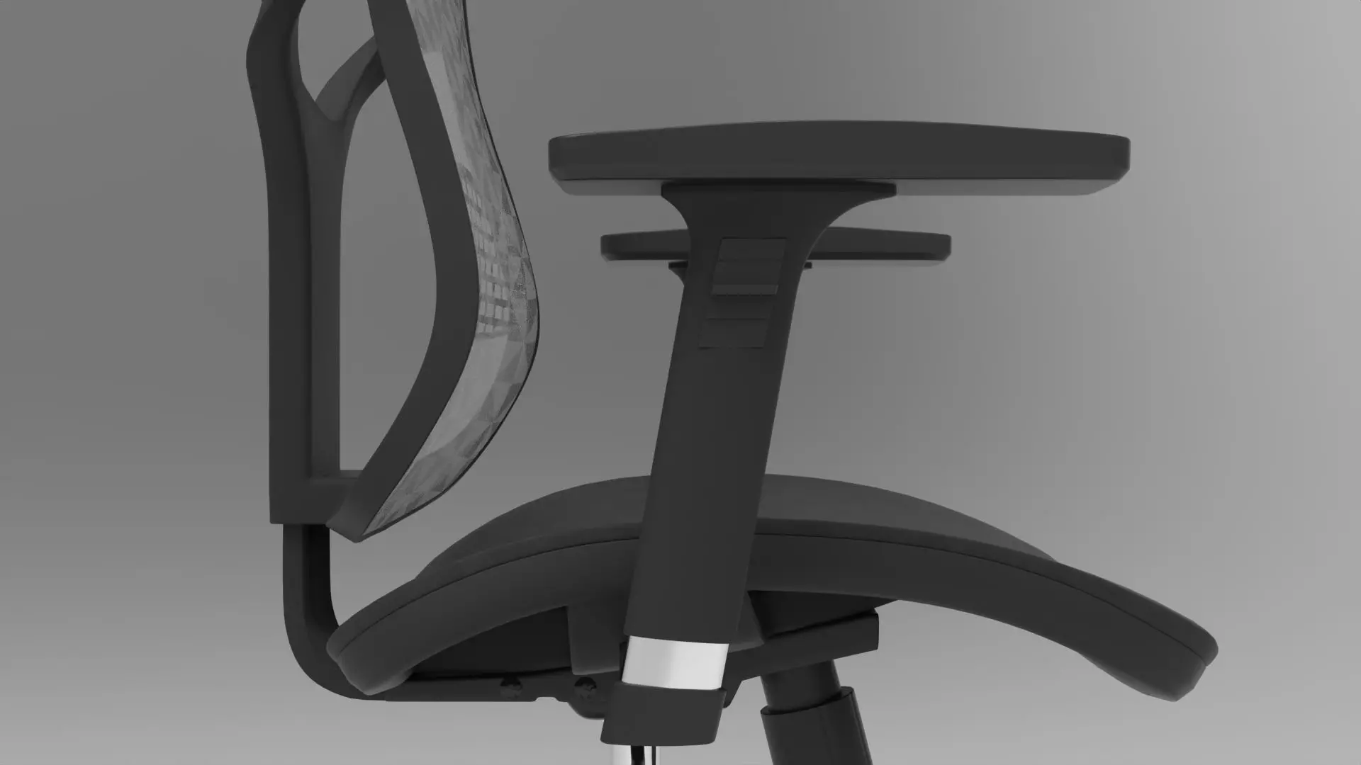 gaming chair Low-poly 3D model_6