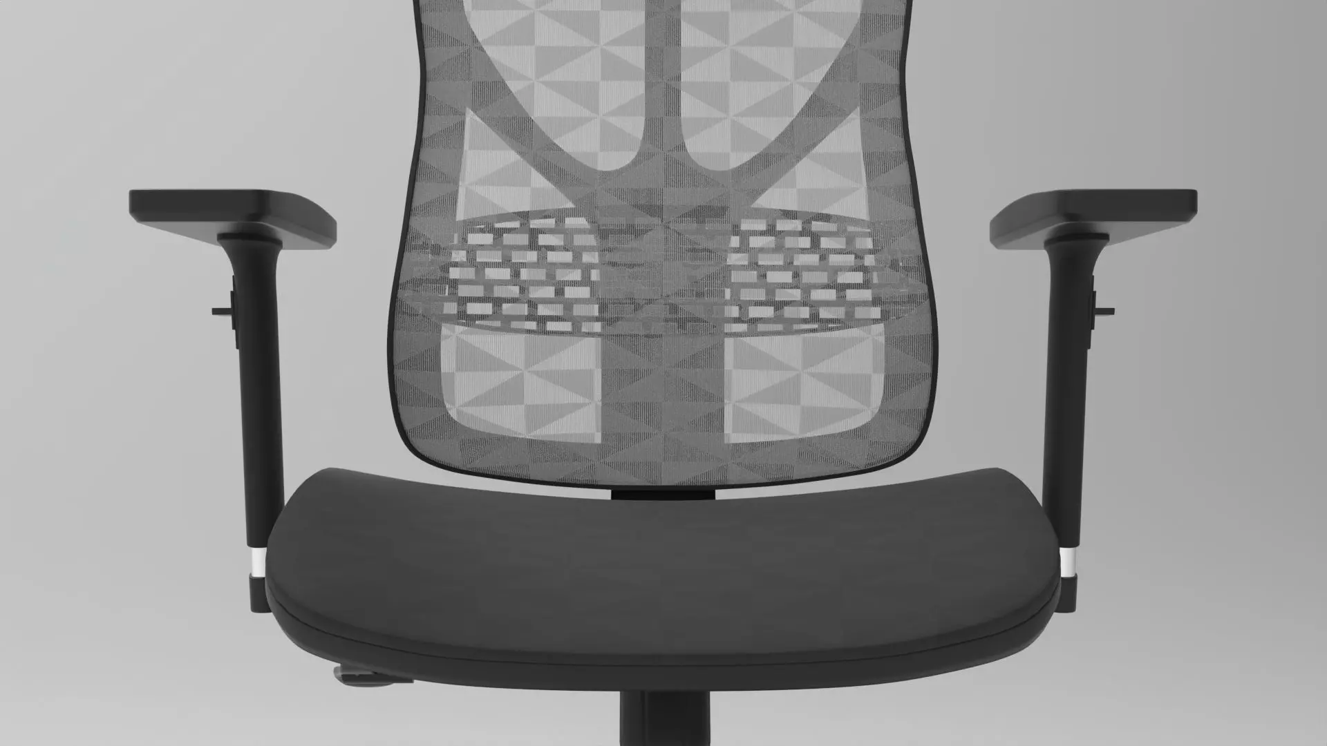 gaming chair Low-poly 3D model_4
