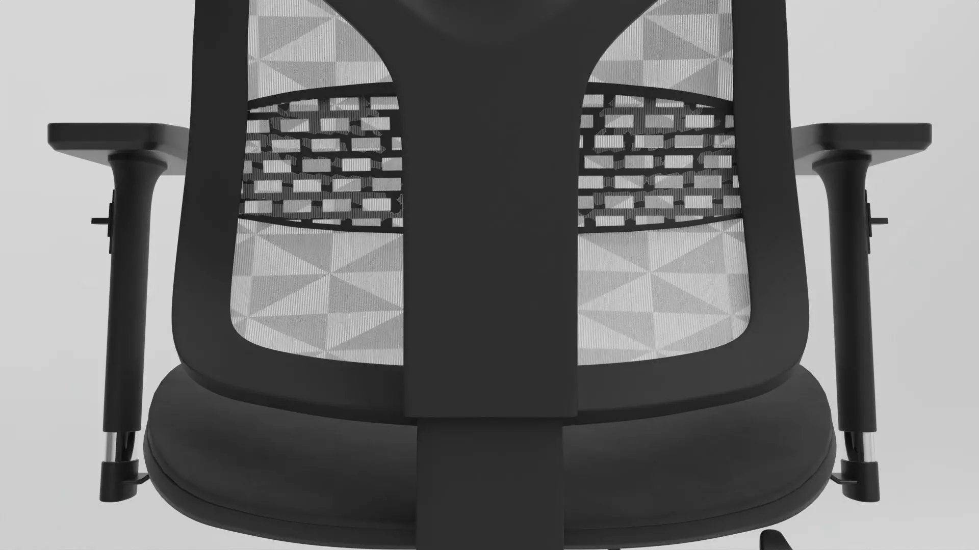 gaming chair Low-poly 3D model_5