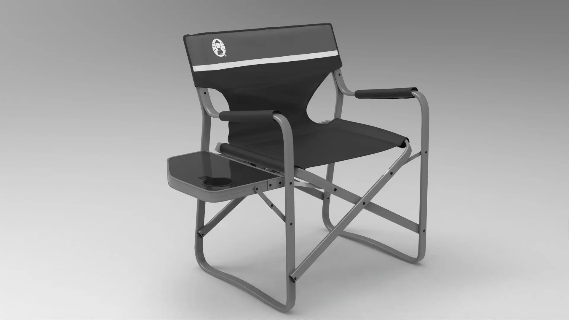 Directors Chair Low-poly 3D model_0