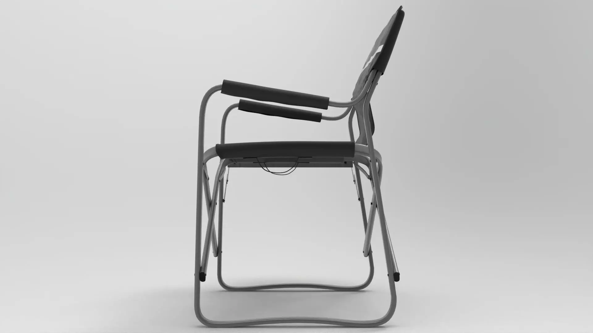 Directors Chair Low-poly 3D model_6